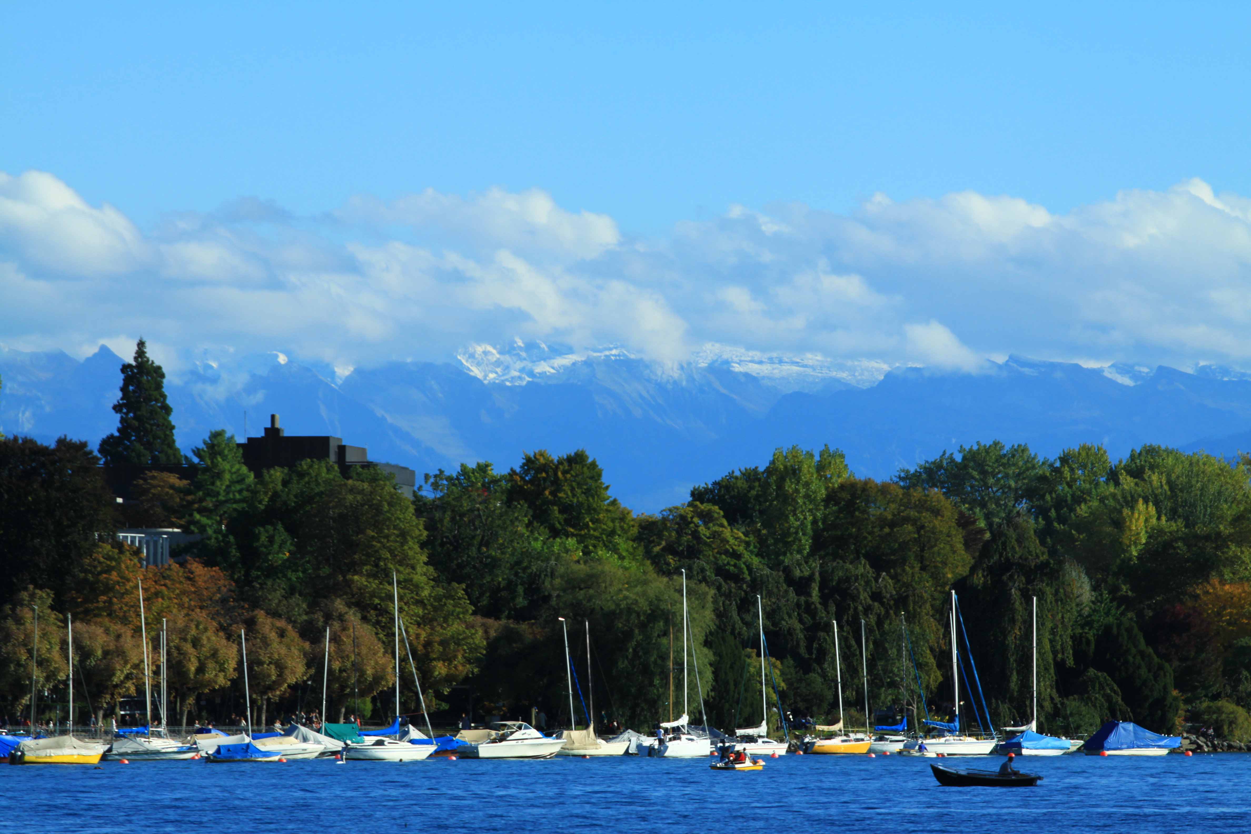 View of the Zurichsee lake